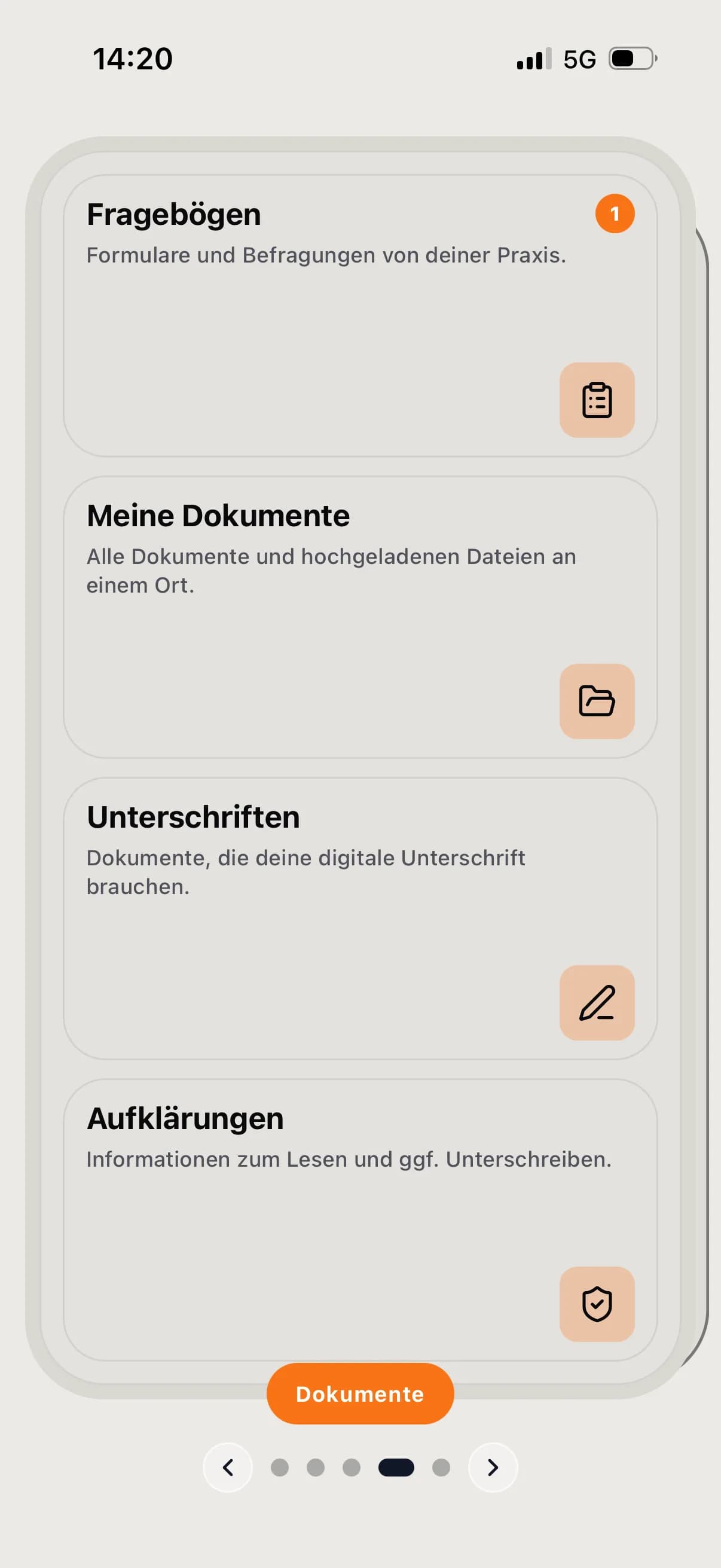 Digitale Dokumente in der kaya Patienten-App